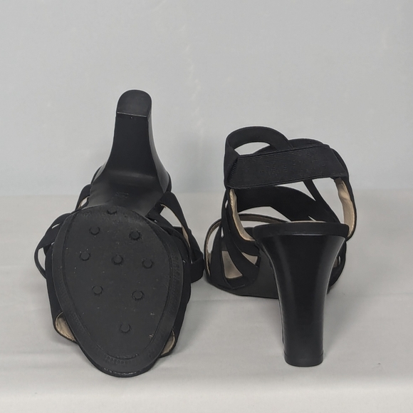 NEW Life Stride Womens Charlotte Strappy High Heel Sandal Sz 8.5 wide black - Picture 3 of 4